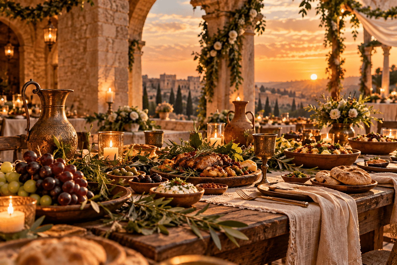 Golden Hour Mediterranean Banquet Golden Hour Mediterranean Banquet
